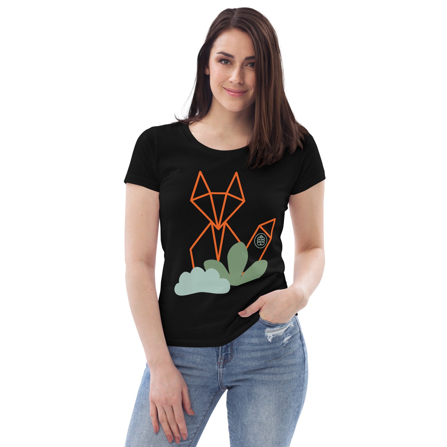 Camiseta ecológica ajustada para mujer