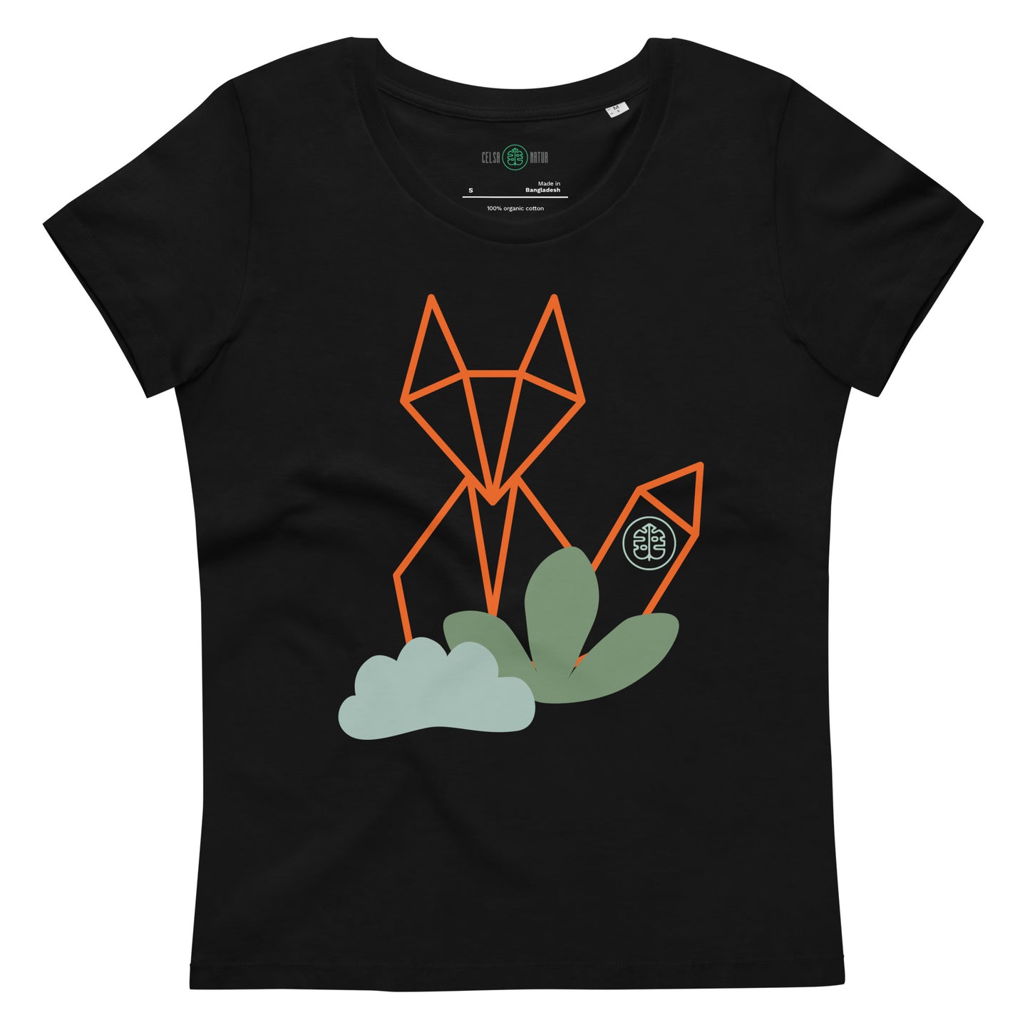 Camiseta ecológica ajustada para mujer