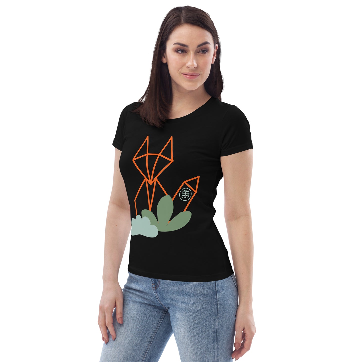 Camiseta ecológica ajustada para mujer