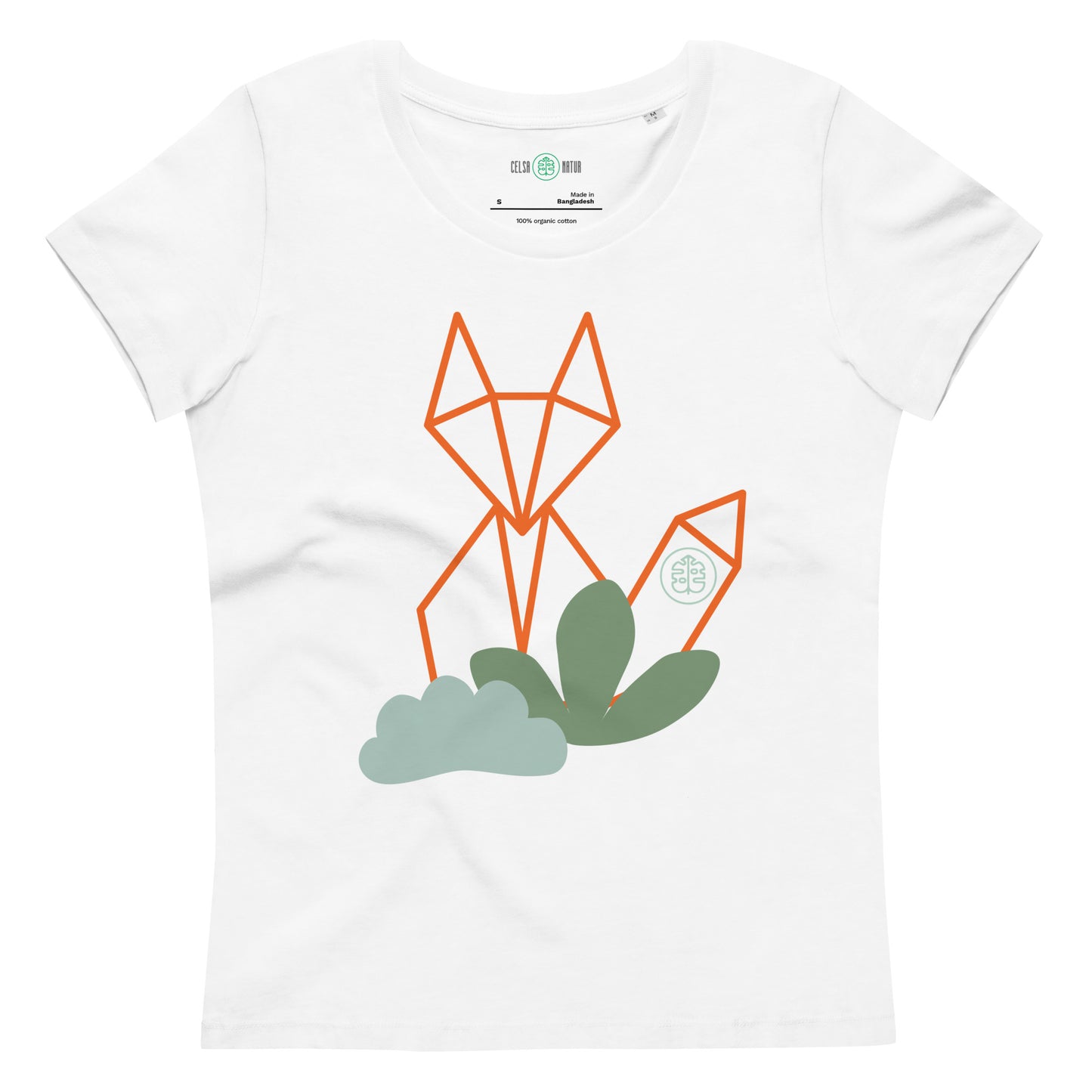 Camiseta ecológica ajustada para mujer