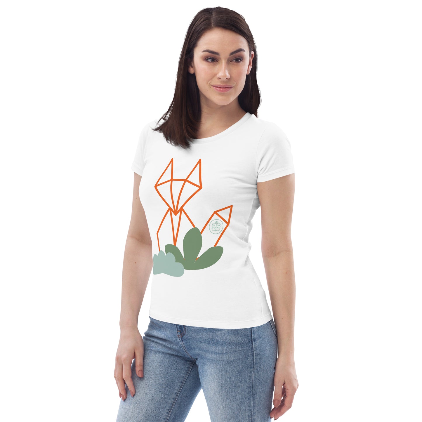 Camiseta ecológica ajustada para mujer